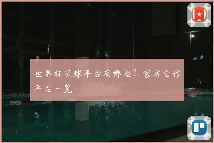 世界杯买球平台有哪些？官方合作平台一览